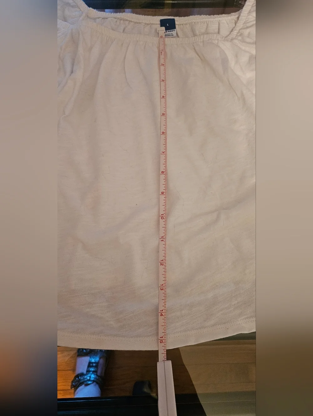 Old Navy White Square-Neck Puff Sleeve Top